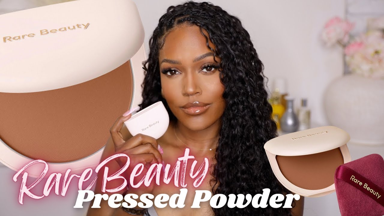 NEW* RARE BEAUTY TINTED PRESSED POWDER REVIEW & TRY ON