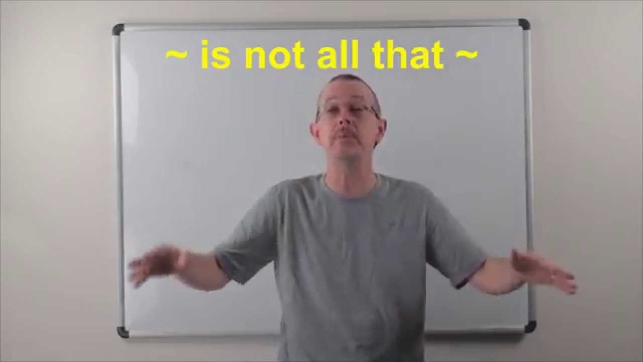 Learn English: Daily Easy English 0845: ~ is not all that ~ (Coach Shane is not all that handsome.)