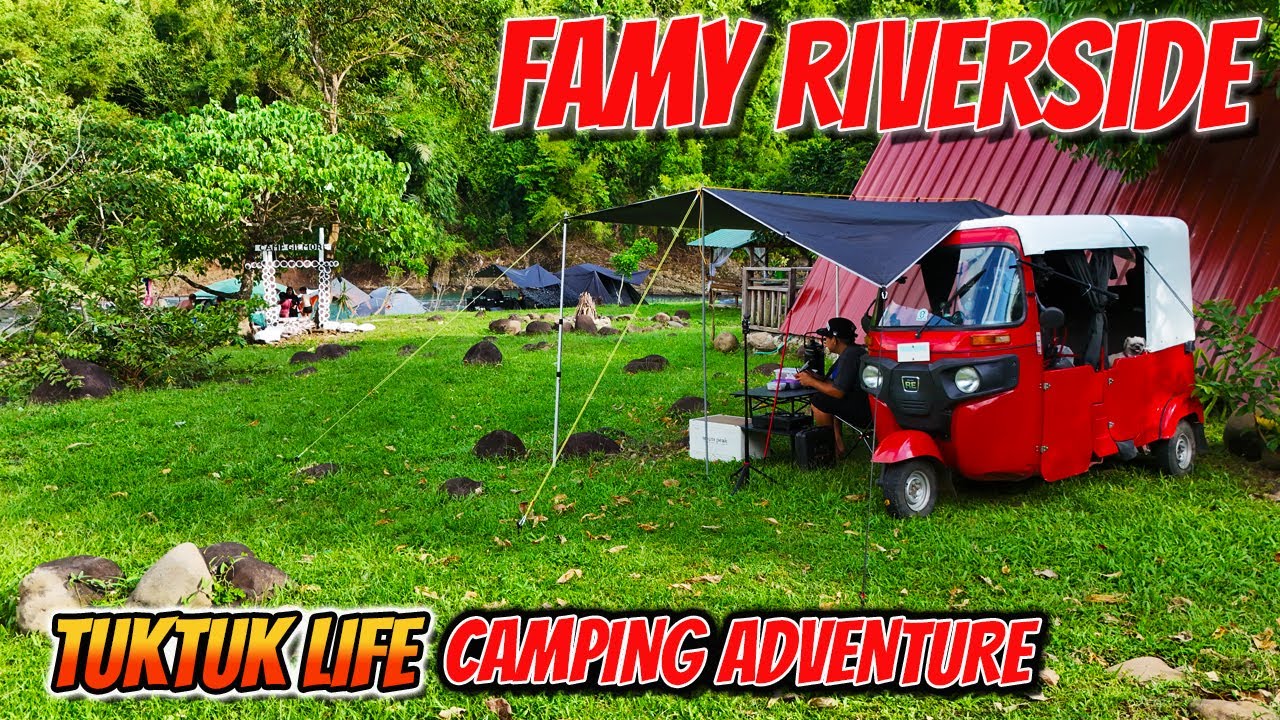TUKTUK RIVERSIDE CAMPING IN FAMY LAGUNA | Camping After Typhoon Kristine