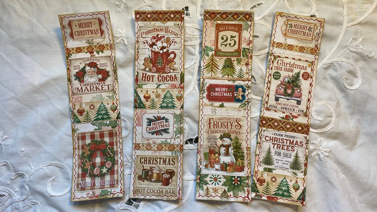 Day 30 Nostalgic Noel Collage strips Rach & Bella Crafts Collaboration #christmascraftoff24