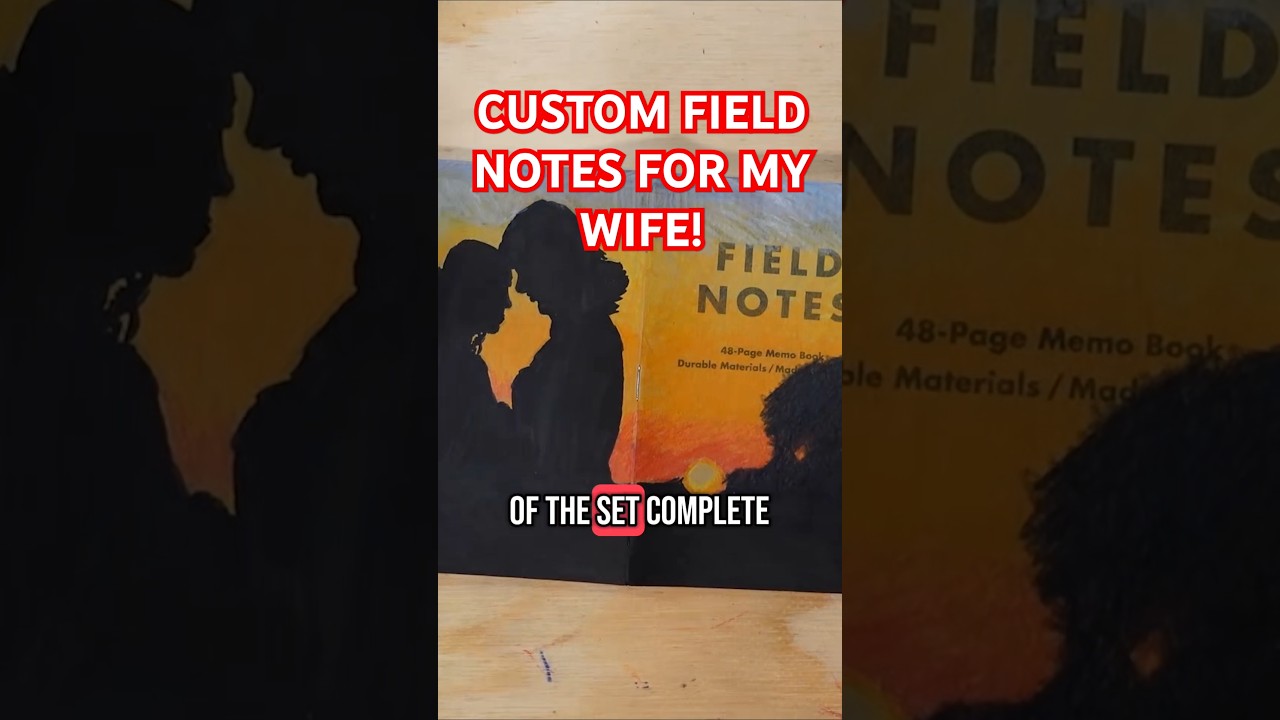 Custom Field Notes for my WIFE! 💍❤️ #fieldnotes #custom