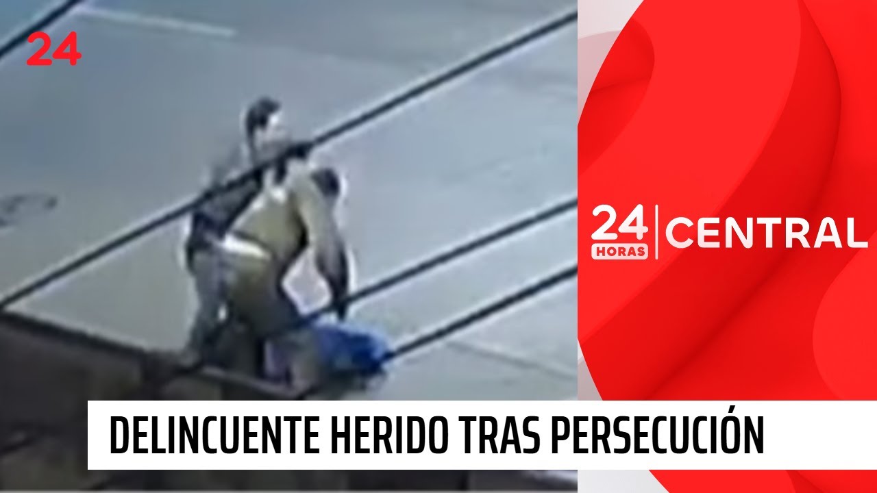 Carabinero enfrenta a ladrones que secuestraron a conductor en Cerrillos | 24 Horas TVN Chile
