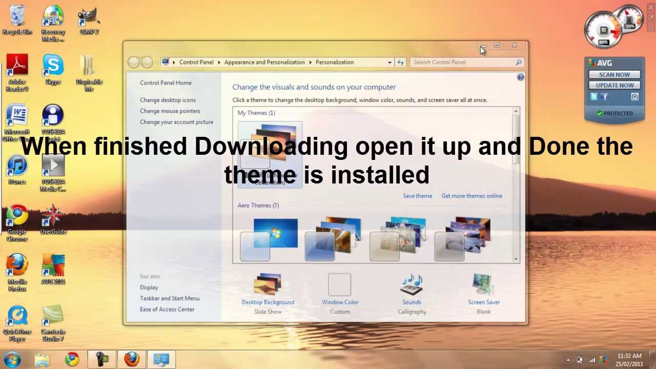 Tutorial - How to Download Windows 7 Themes Free and Install Them