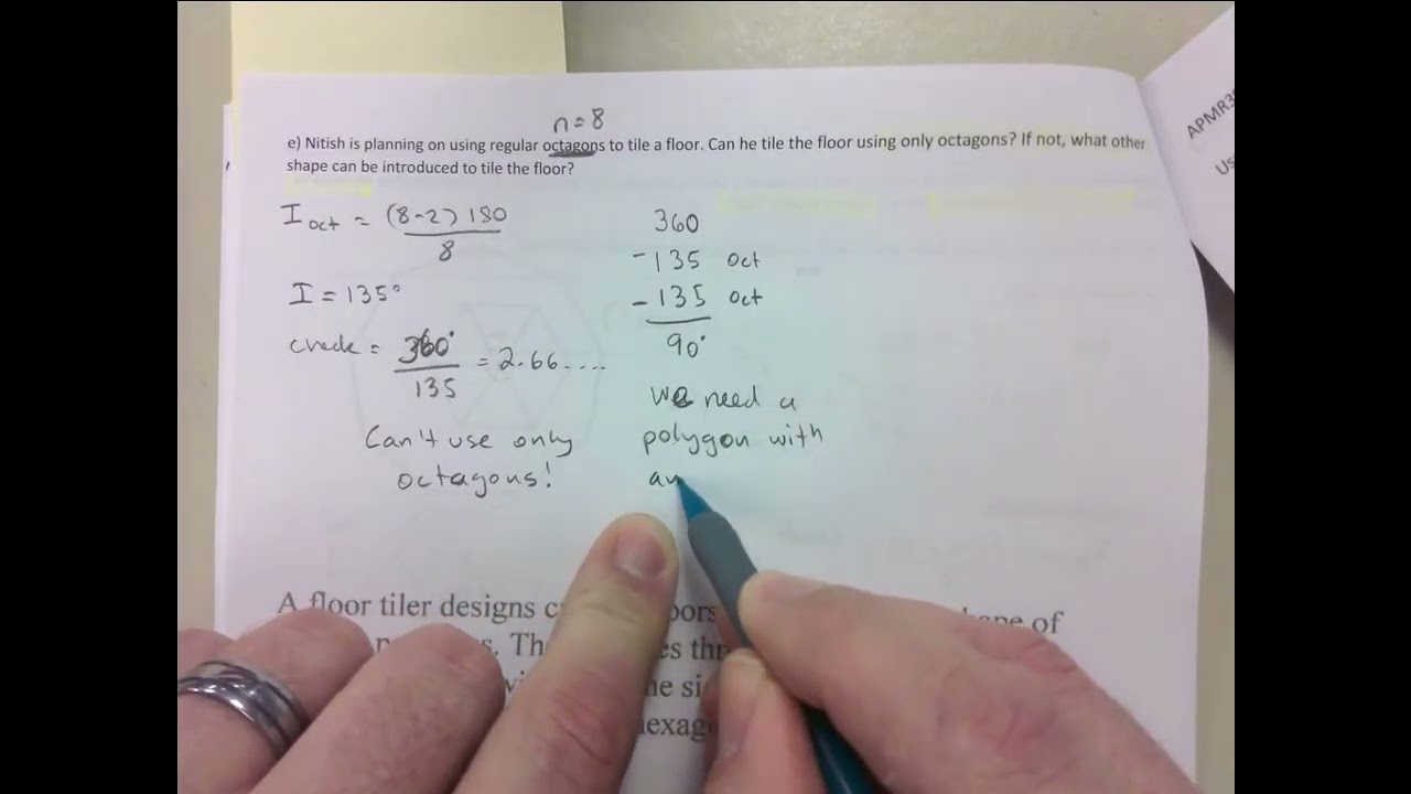 TILING PART 2 - DETERMINE THE ADDITIONAL SHAPE REQUIRED TO TILE THE FLOOR