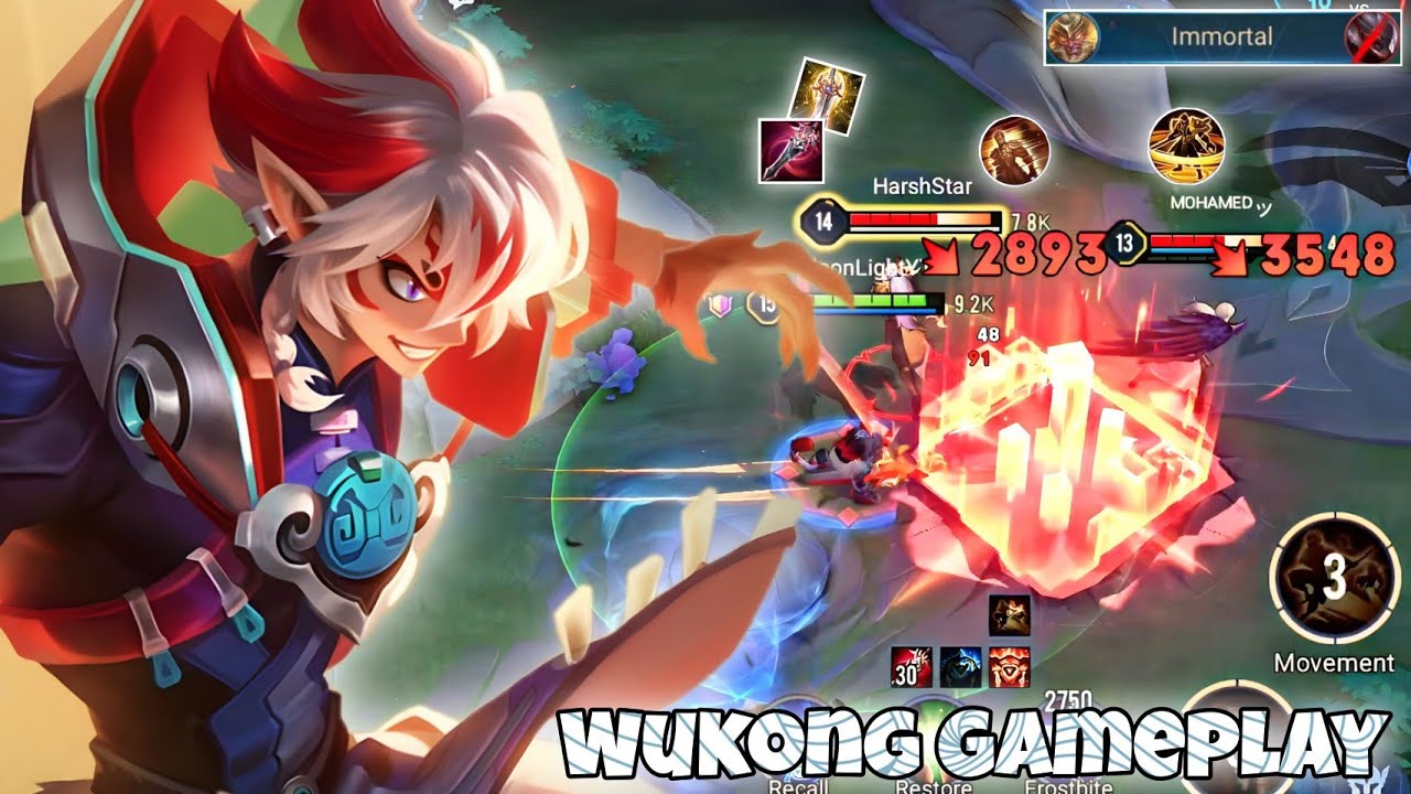 Wukong Jungle Pro Gameplay | Broken Hero Incredible Critical | Arena of Valor Liên Quân mobile CoT
