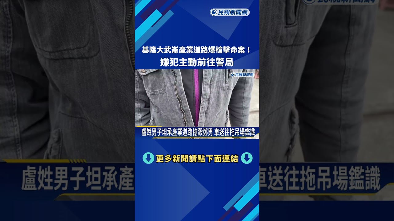 基隆安樂區爆槍擊命案 嫌犯主動前往警局自首－民視新聞