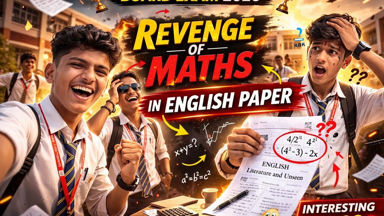 Revenge of maths in english paper.! 