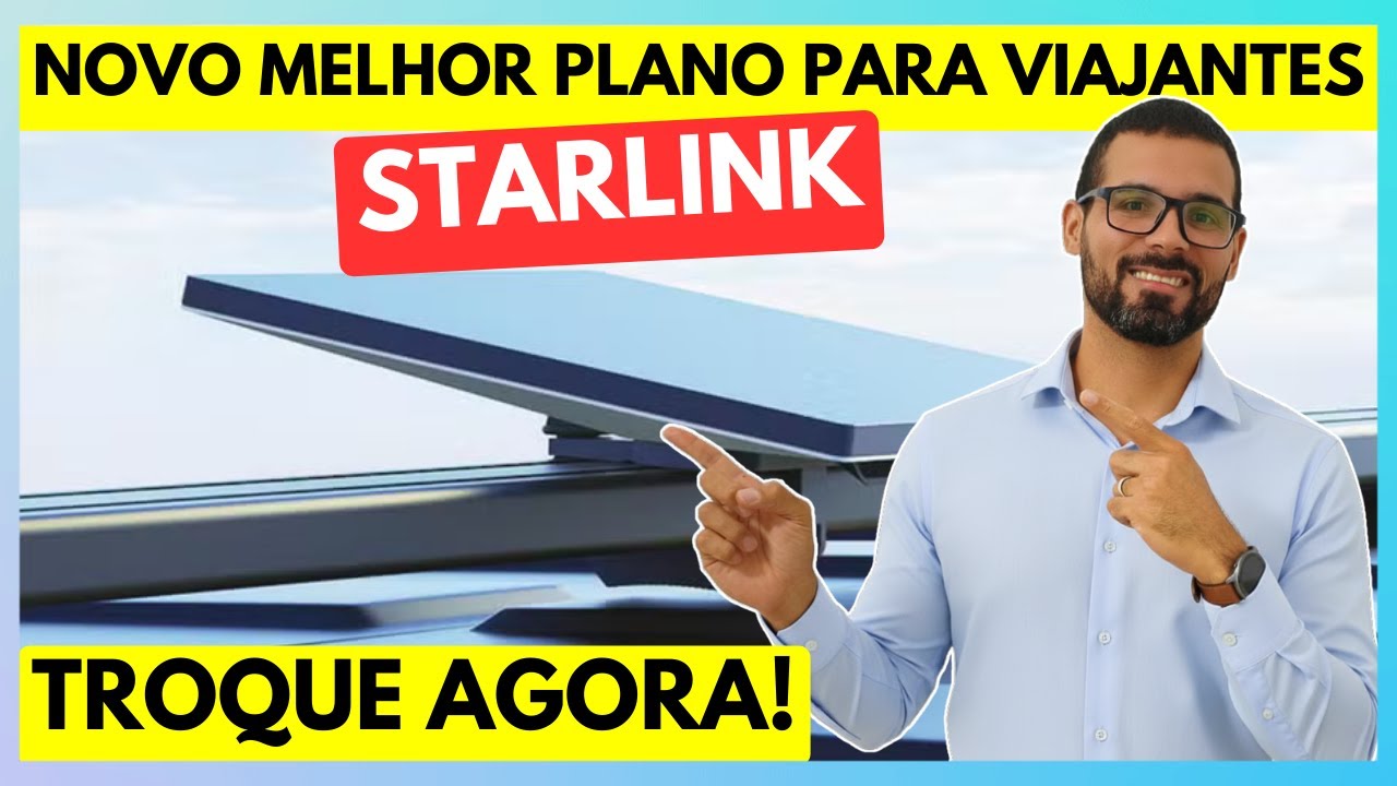 🚀STARLINK: Novo PLANO MÓVEL é O MELHOR para Viajantes? MAIS vantagens GASTANDO O MESMO! TROQUE AGORA