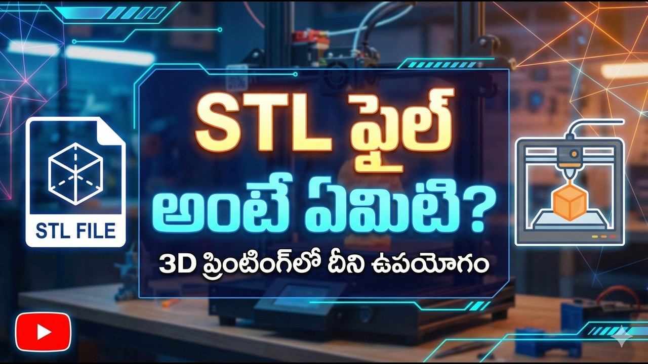 What is STL and How it Works? in telugu #3dprinting #3dprinted #education #career #business #learn
