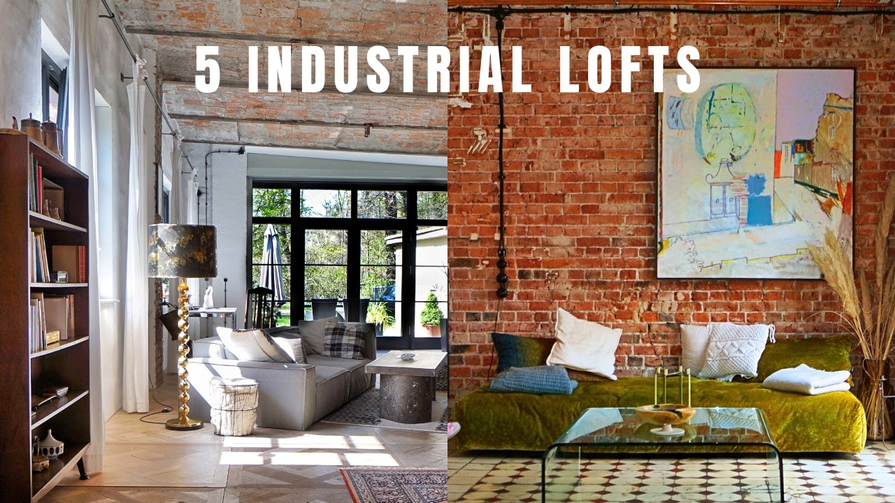 Best Of | 5 Industrial Loft Apartment Tours | 1 Hour | Interior Design Home Living