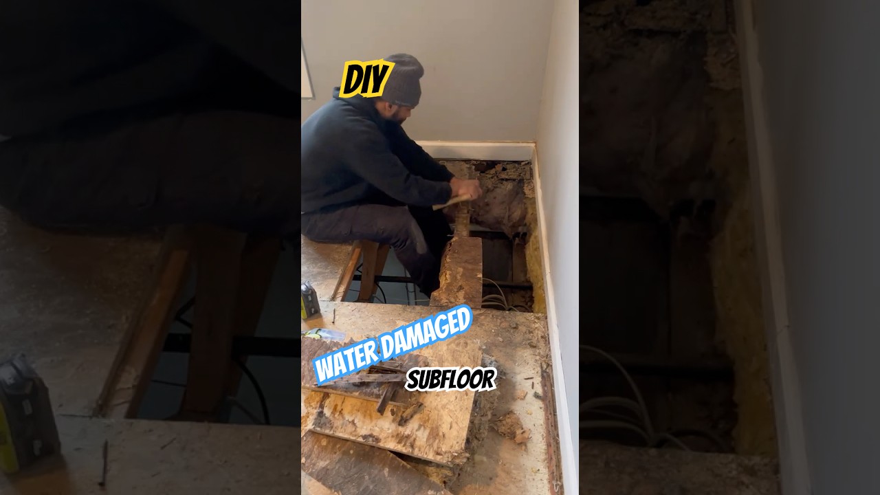 Ремонт поврежденного водой основания пола | Сделай сам