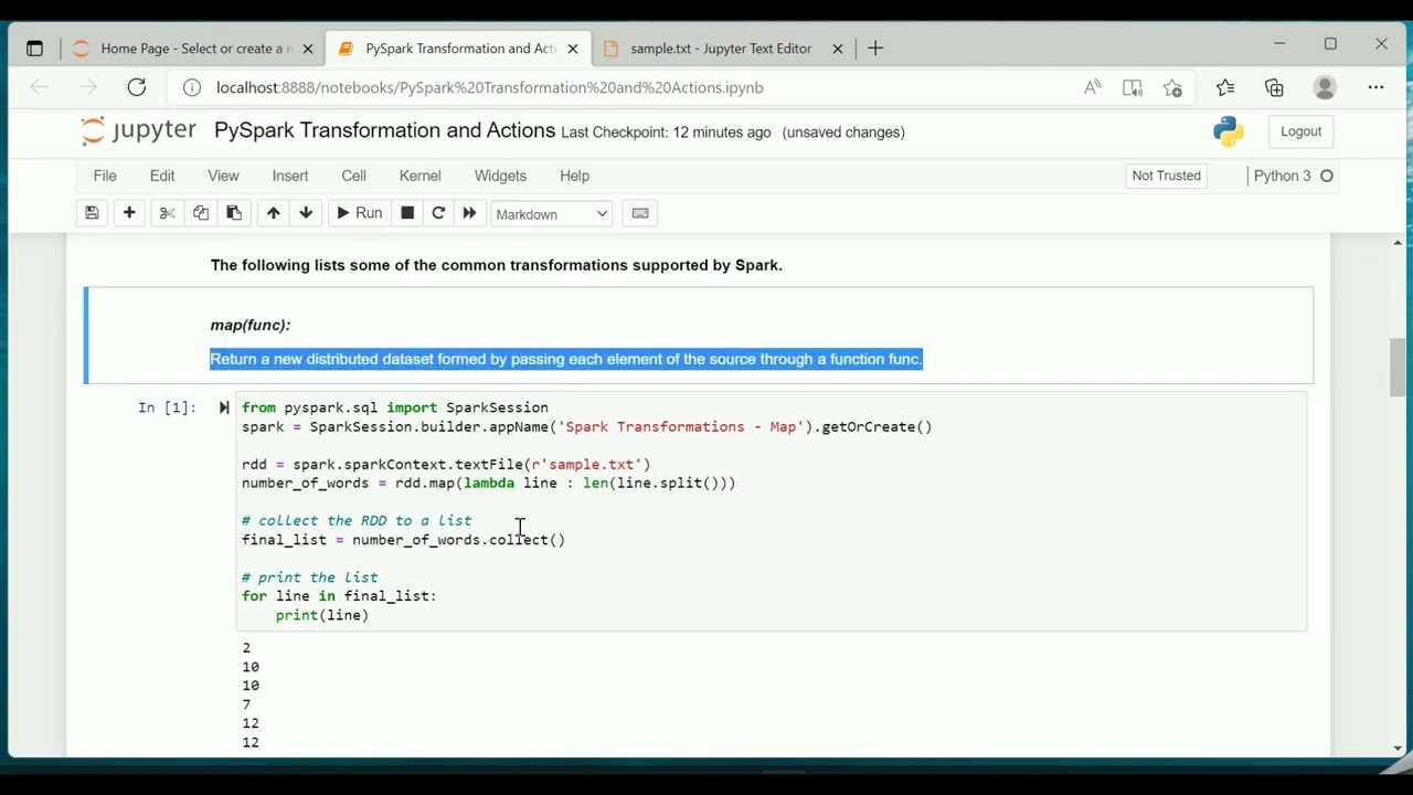 Part 2: PySpark Transformations - Difference between Map and flatMap