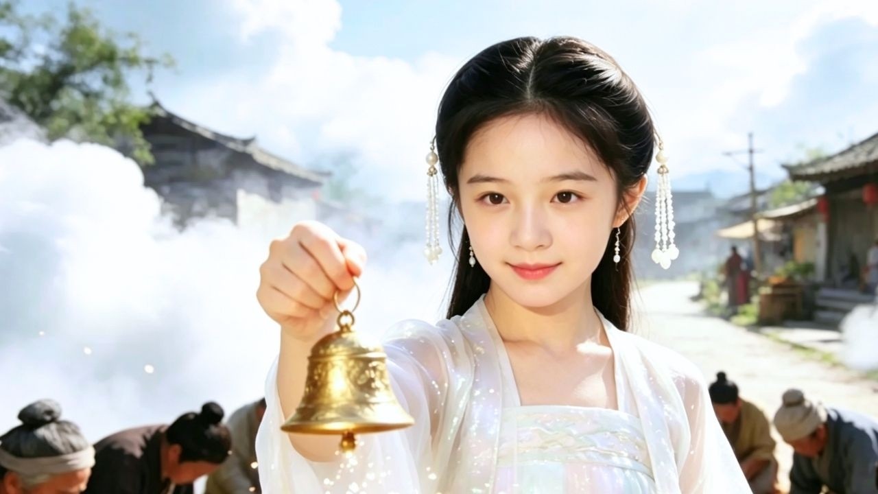 The celestial darling descended to earth to bestow blessings, only to be tricked.#241121jlB2