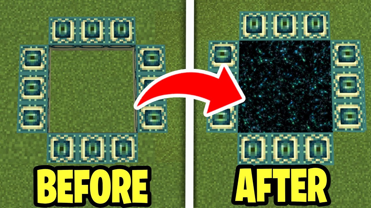 Как создать портал в Край в Minecraft Creative! &mdash; Все платформы