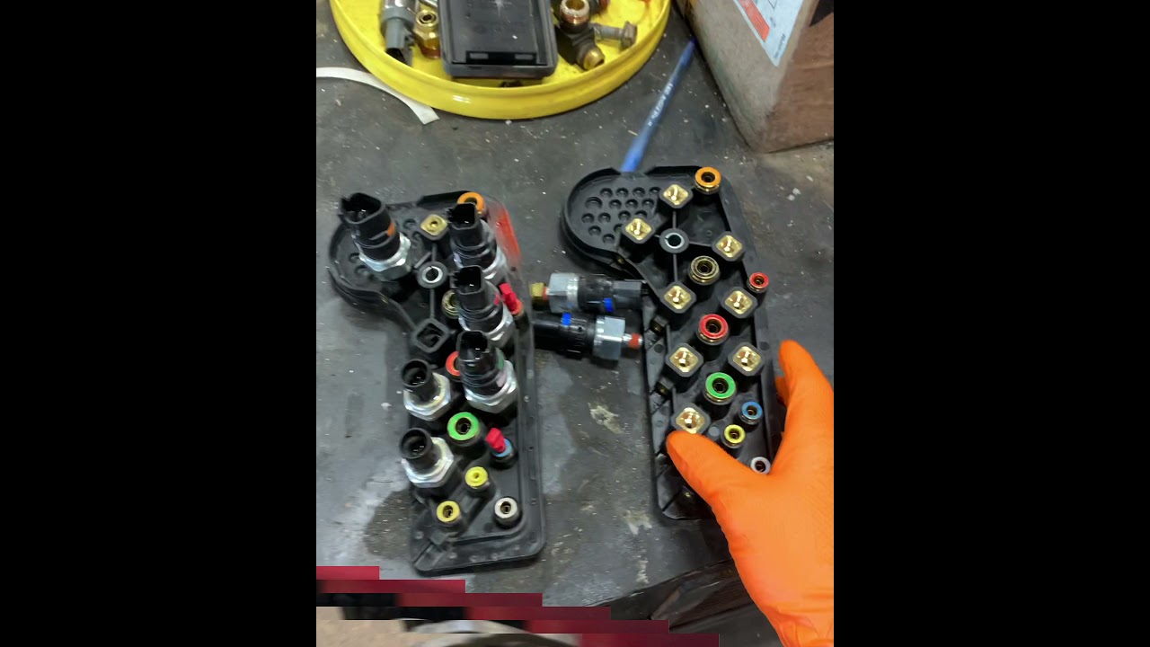 Air pass through manifold replacement. Air leaks at firewall. Freightliner cascadia pressure sensors