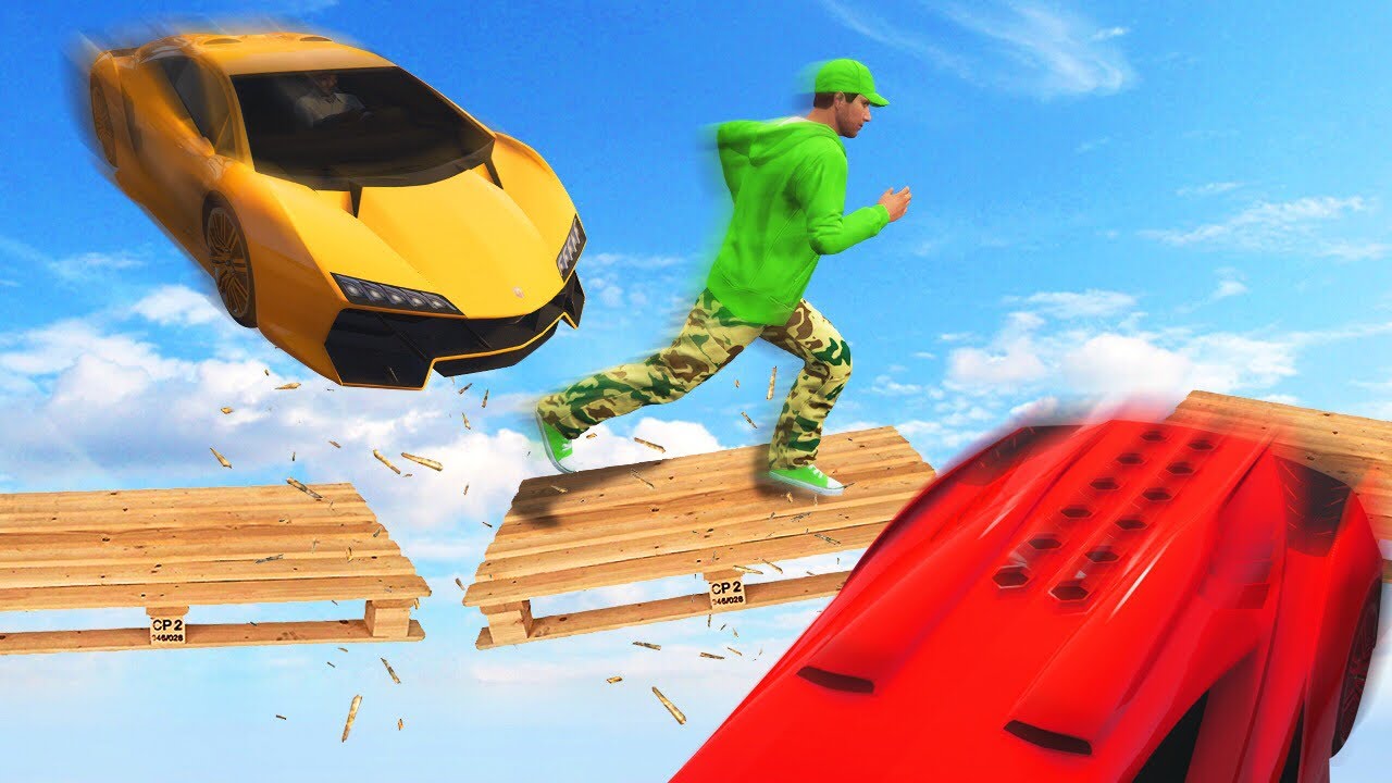 БЕГИ, ПОКА ПЛАТФОРМА НЕ СЛОМАЕТСЯ! (Смешные моменты GTA 5)