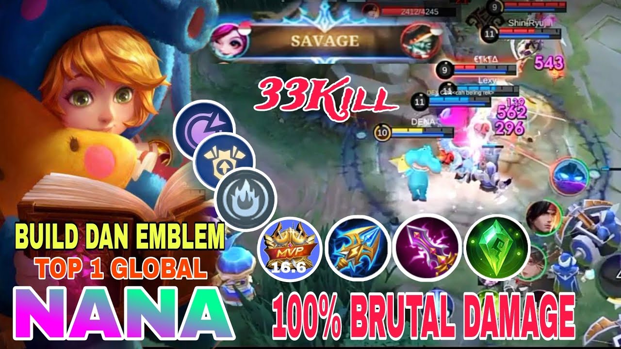 NANA SAVAGE !! BUILD NANA TERSAKIT 2024 | ITEM NANA TERSAKIT 2024 - MLBB