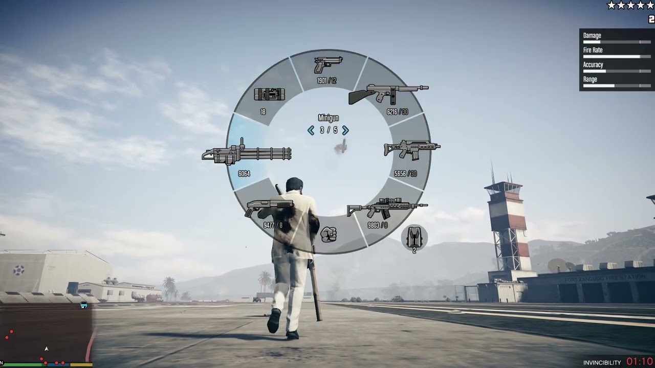 GTA 5 + Military Base + 5 Star Wanted level+ Mickel #gta5 