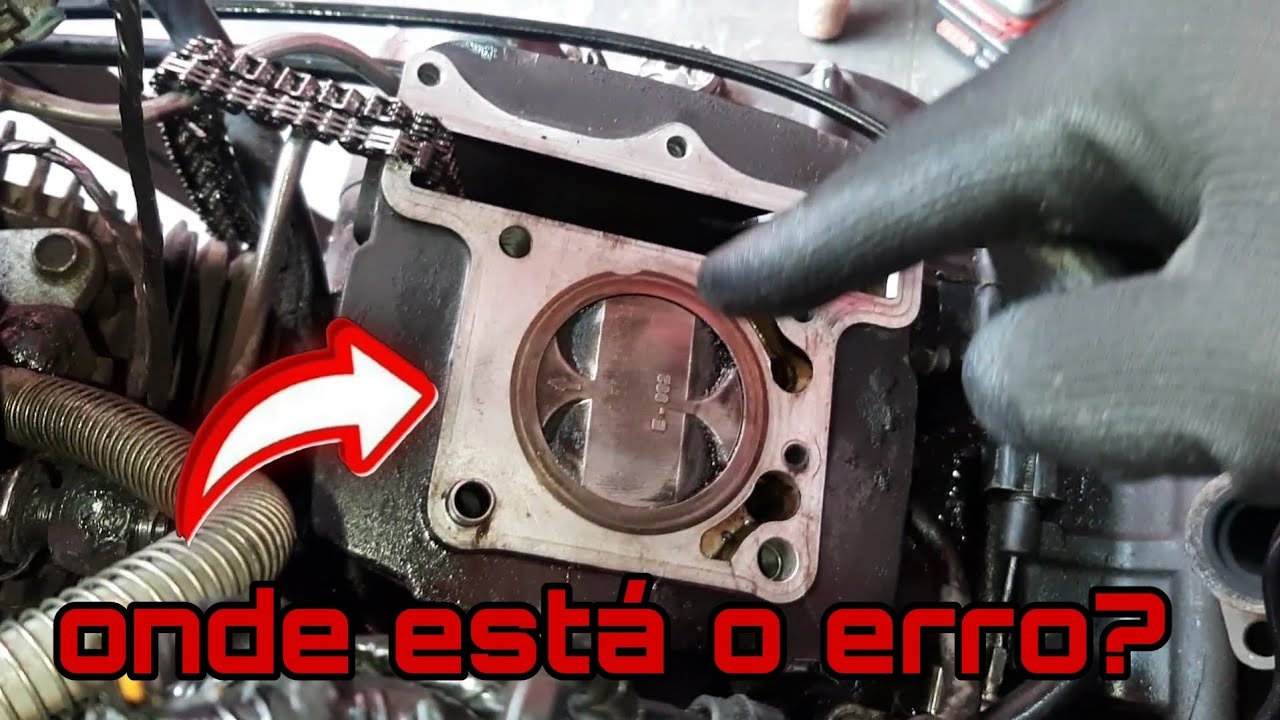 abrindo o motor da comet 250