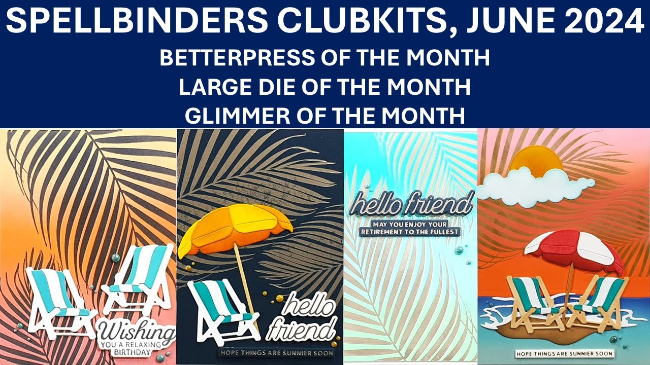 Spellbinders Clubkits Jun 2024 - BetterPress of the Month | LetterPress & Hot Foiling with BP Plates
