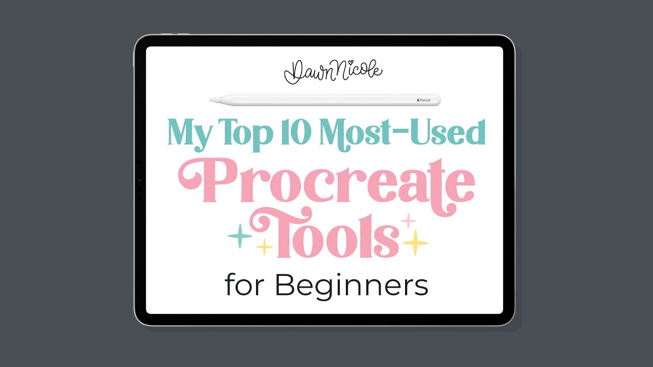 Мой топ-10 наиболее часто используемых инструментов Procreate для начинающих