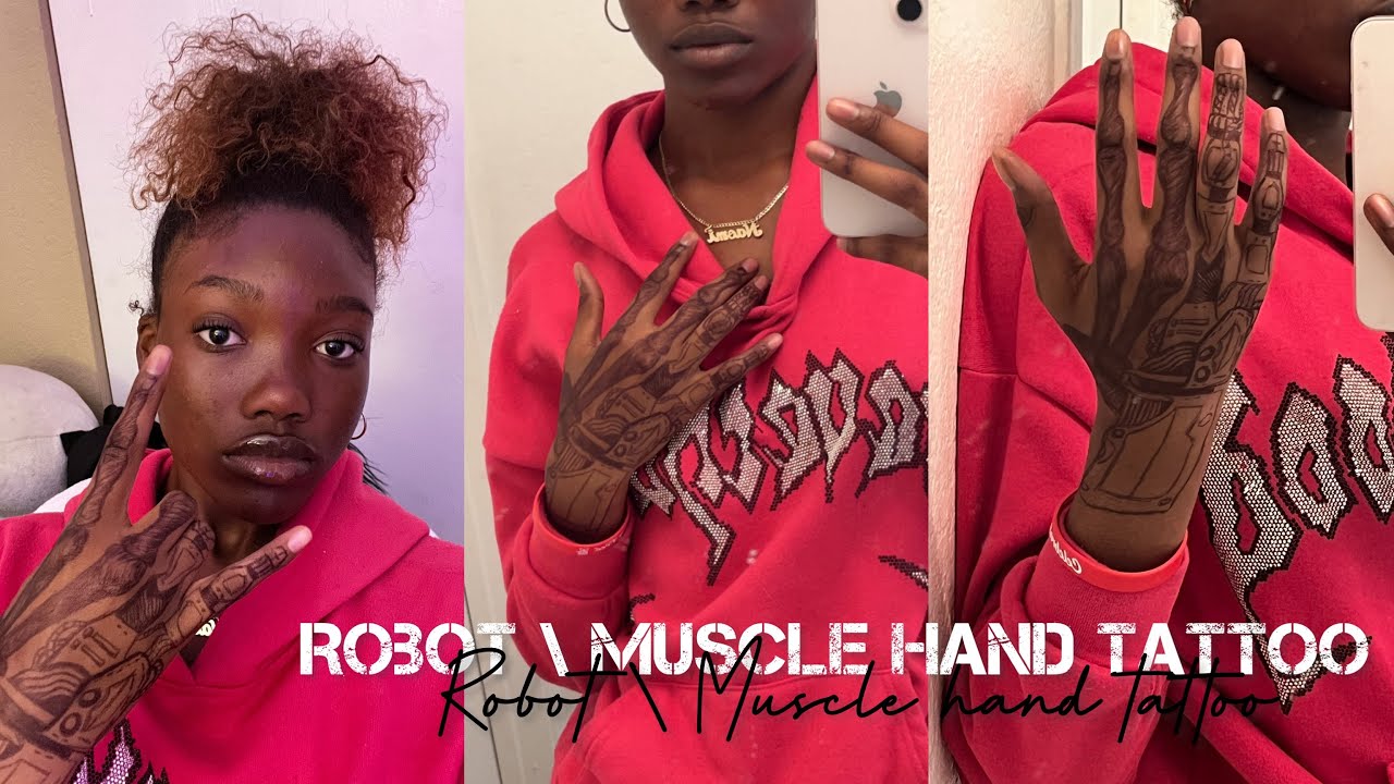 Robot \ Muscle hand tattoo