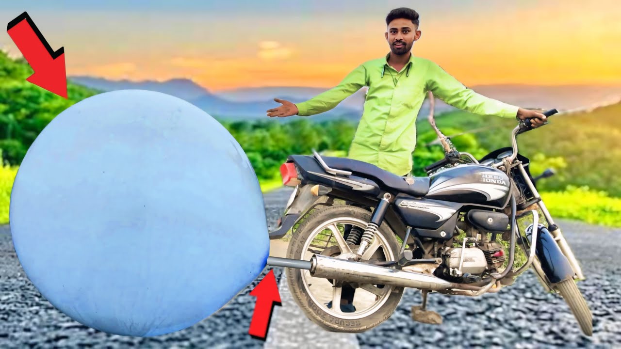 Monster Balloon 🎈 VS Bike | क्या ये बाइक बड़े गुब्बारे को फाड़ देगा ? What Will Happen ?