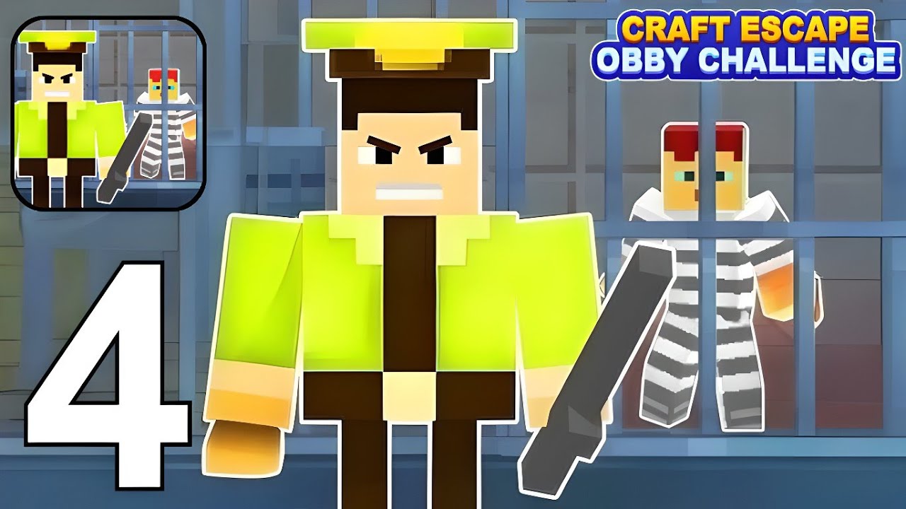 Craft Escape Obby Challenge - Gameplay Walkthrough Part 4 - Craft Prison Escape Obby (Android, iOS)