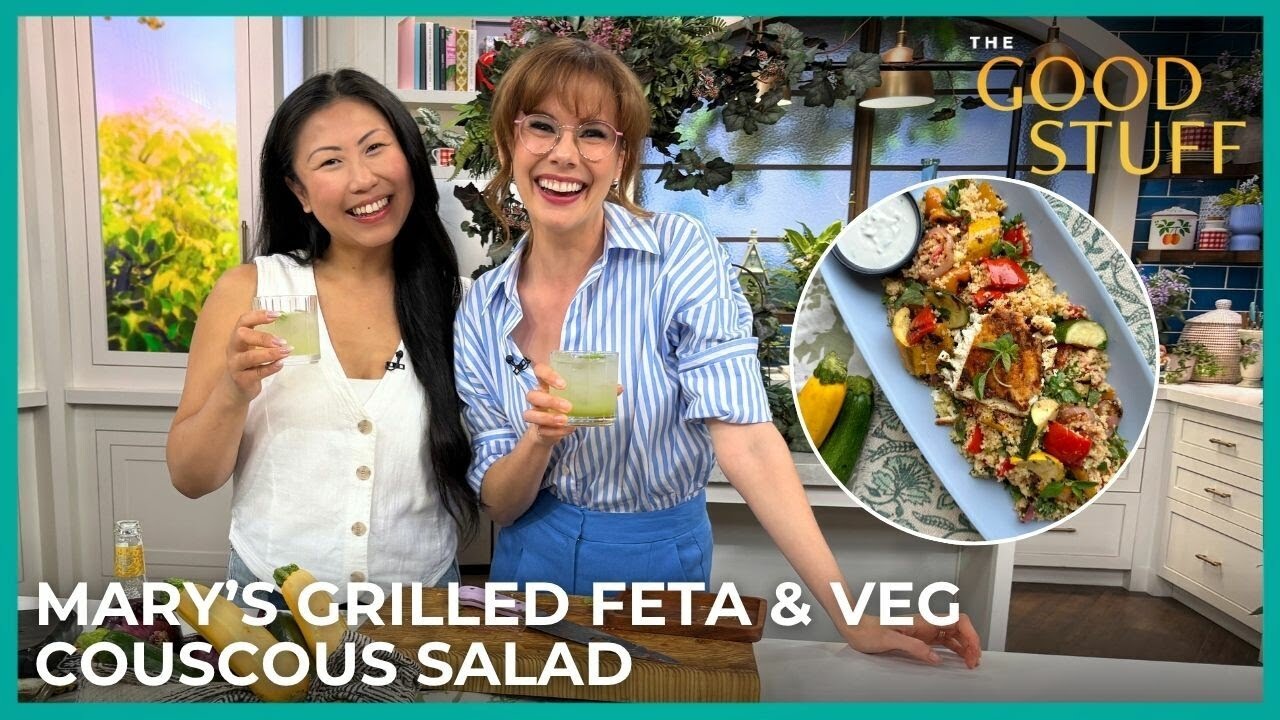 Grilled Feta and Veg Couscous Salad Recipe | The Good Stuff with Mary Berg
