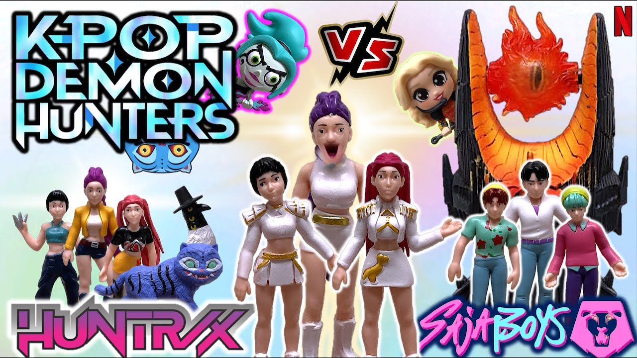 K-POP DEMON HUNTERS | Pack de HUNTRIX vs SAJA BOYS - Juguetes Bootleg - TOY SHOTS (2025)