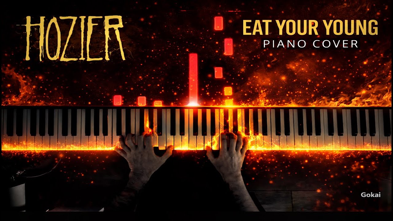 Hozier - Eat Your Young Piano Cover (Tutorial + Synthesia)