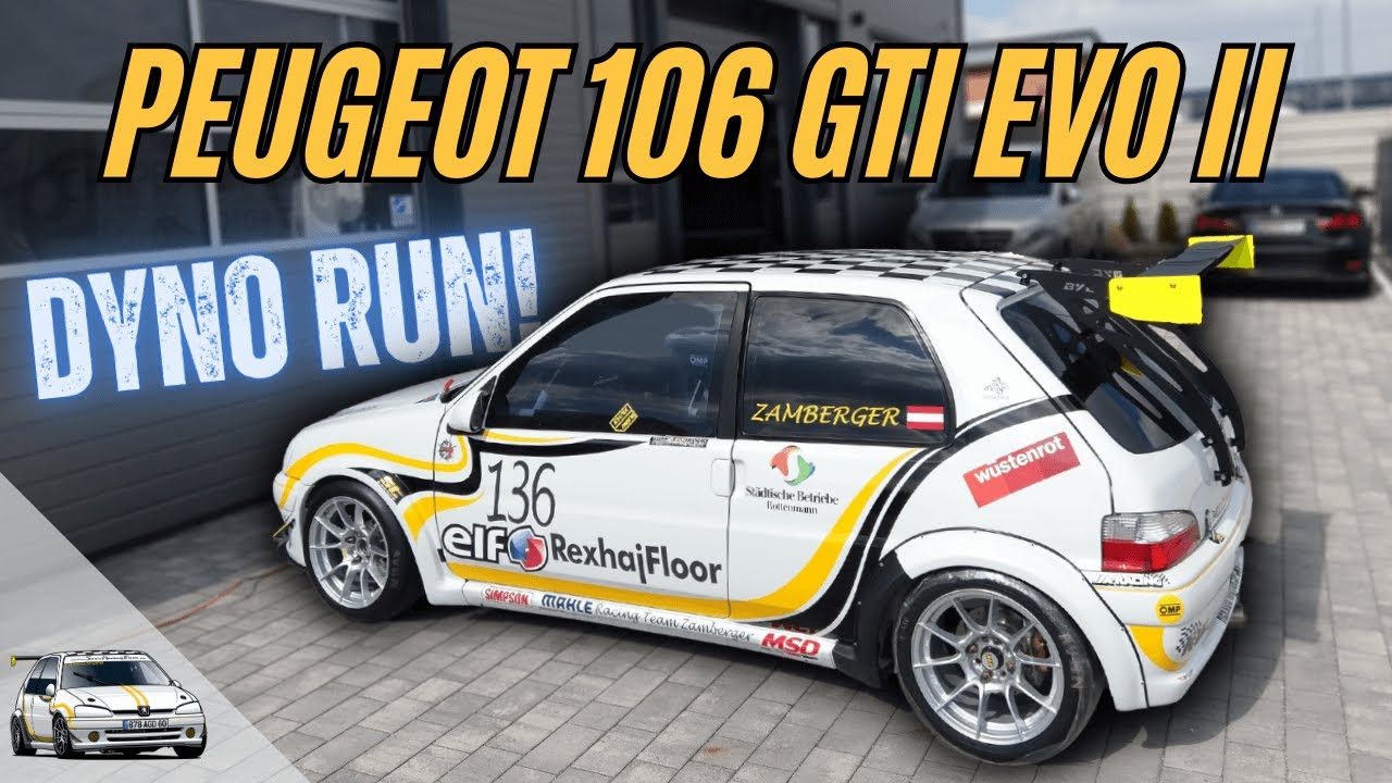 SRT - Prüfstandslauf - Martin Zamberger Peugeot 106 GTi EVOII 1,6 16v TU5J4 10000u/min!