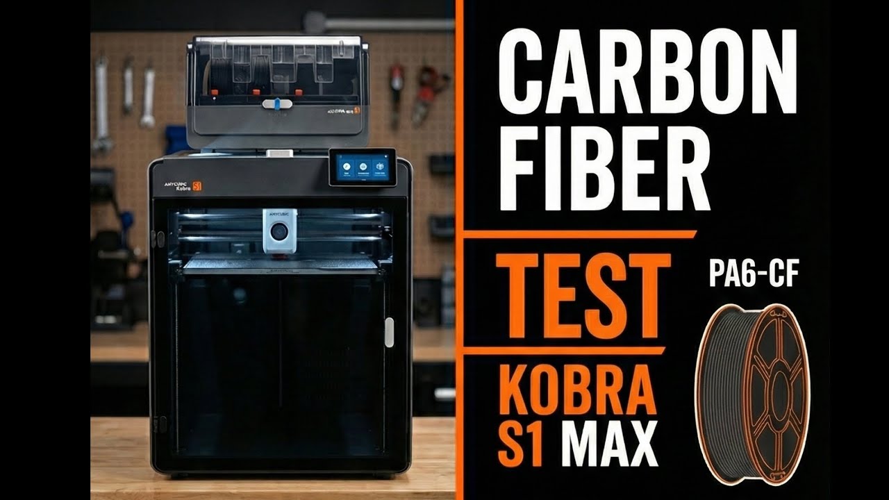 Anycubic Kobra S1 Max - Carbon Fiber Test Print