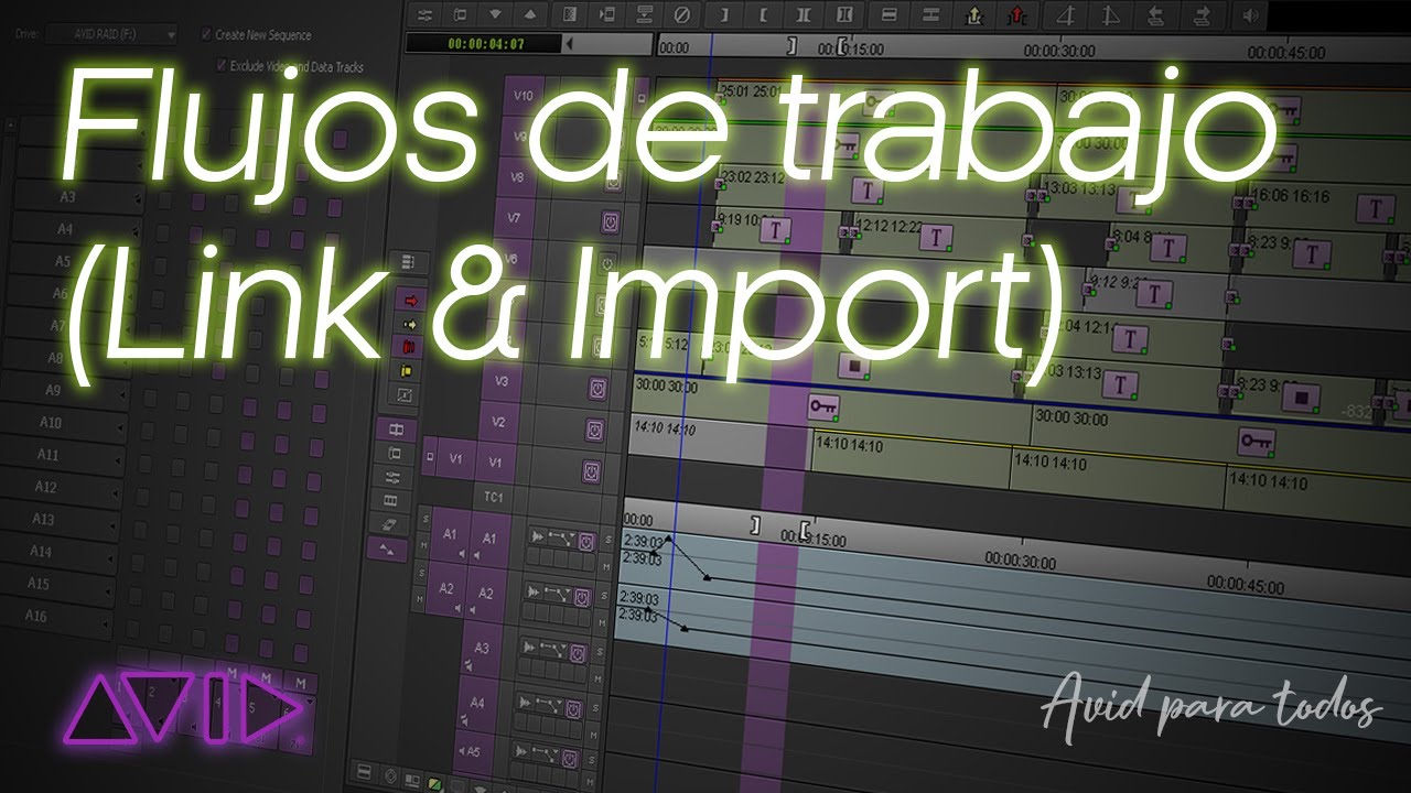 Como importar o linkar material en Avid Media Composer