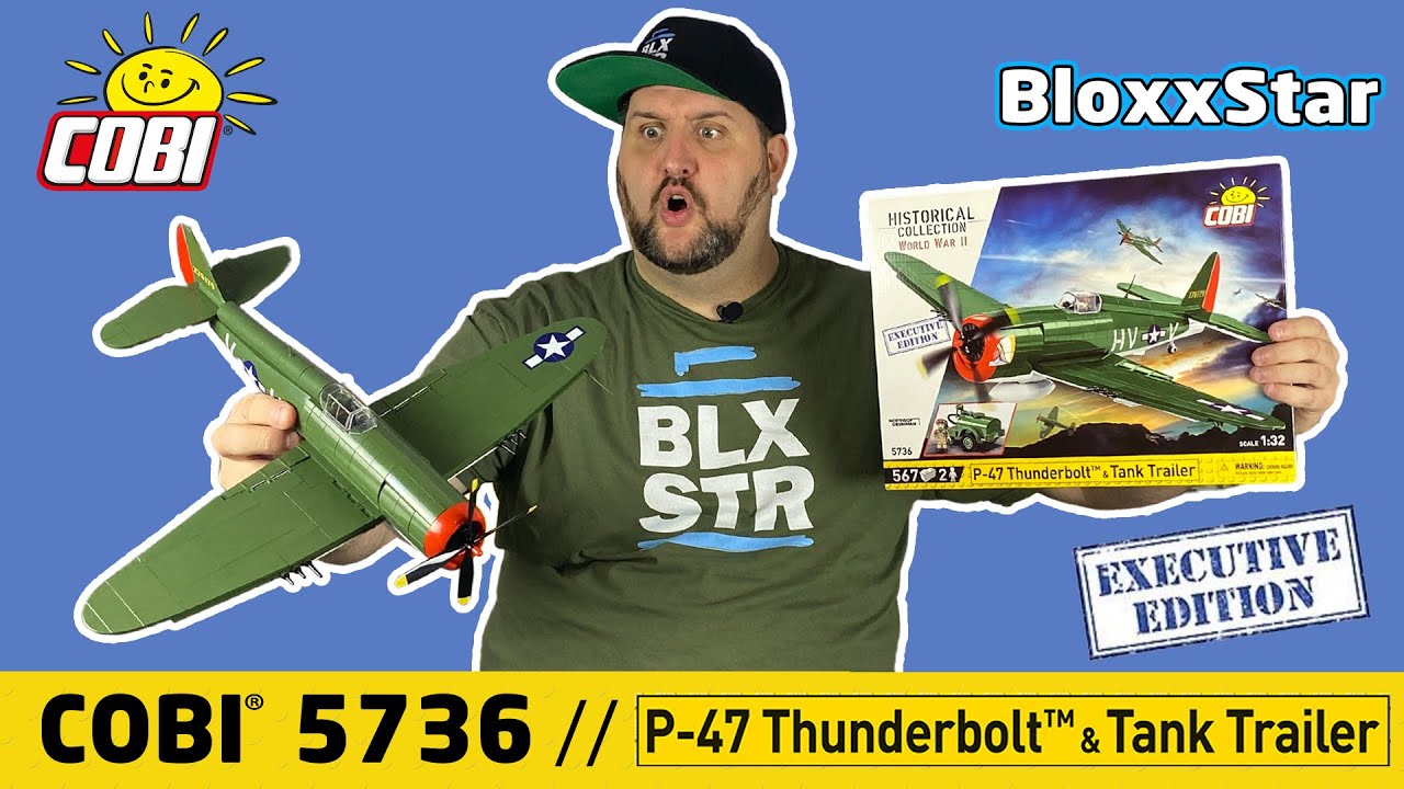 FETTES TEIL! COBI 5736 💥 P-47 Thunderbolt & Tank Trailer 💥 EXECUTIVE EDITION ▶️ REVIEW & HISTORY