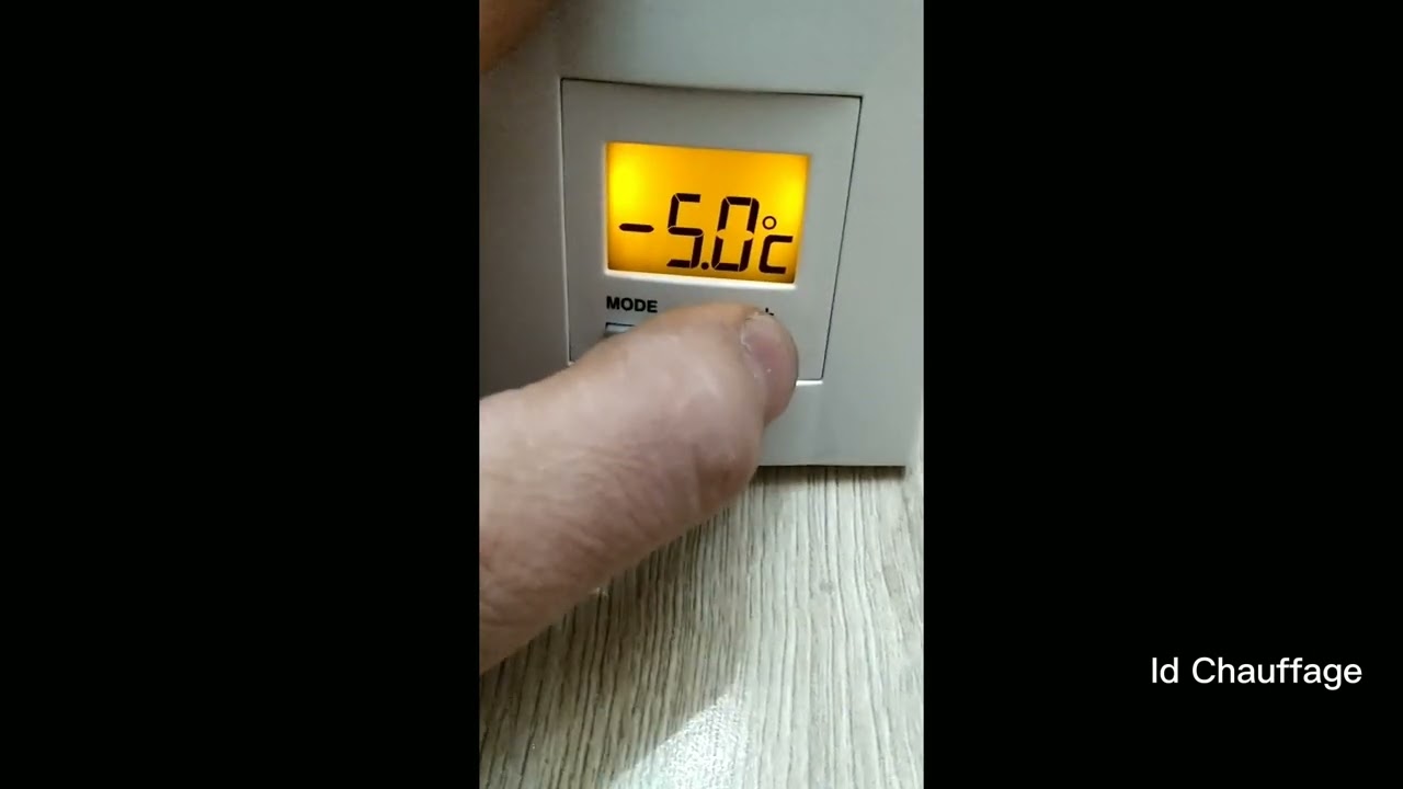 étalonnage température thermostat d'ambiance tybox 23 tybox 21