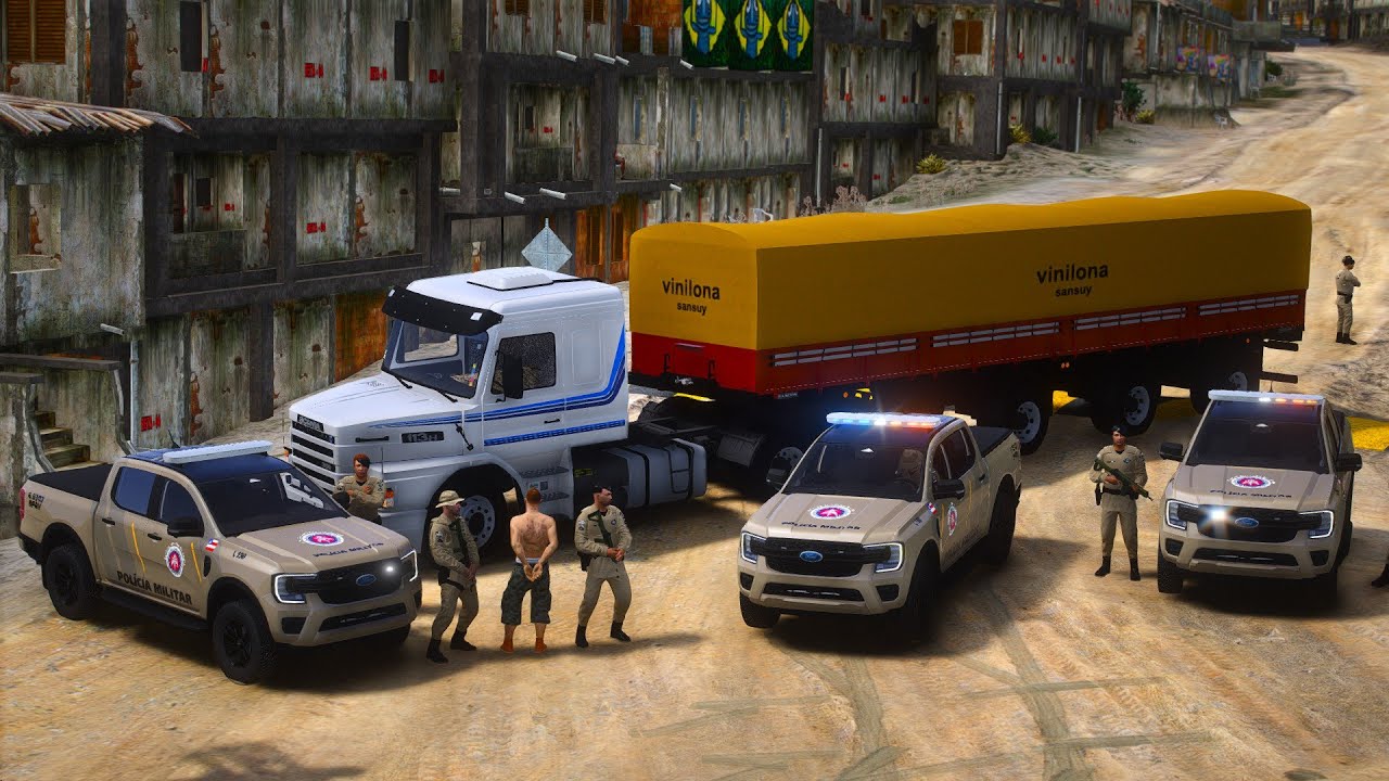 NOVA FORD RANGER ABORDAGEM da POLÍCIA RODOVIÁRIA BPRV PMBA | GTA 5 POLICIAL