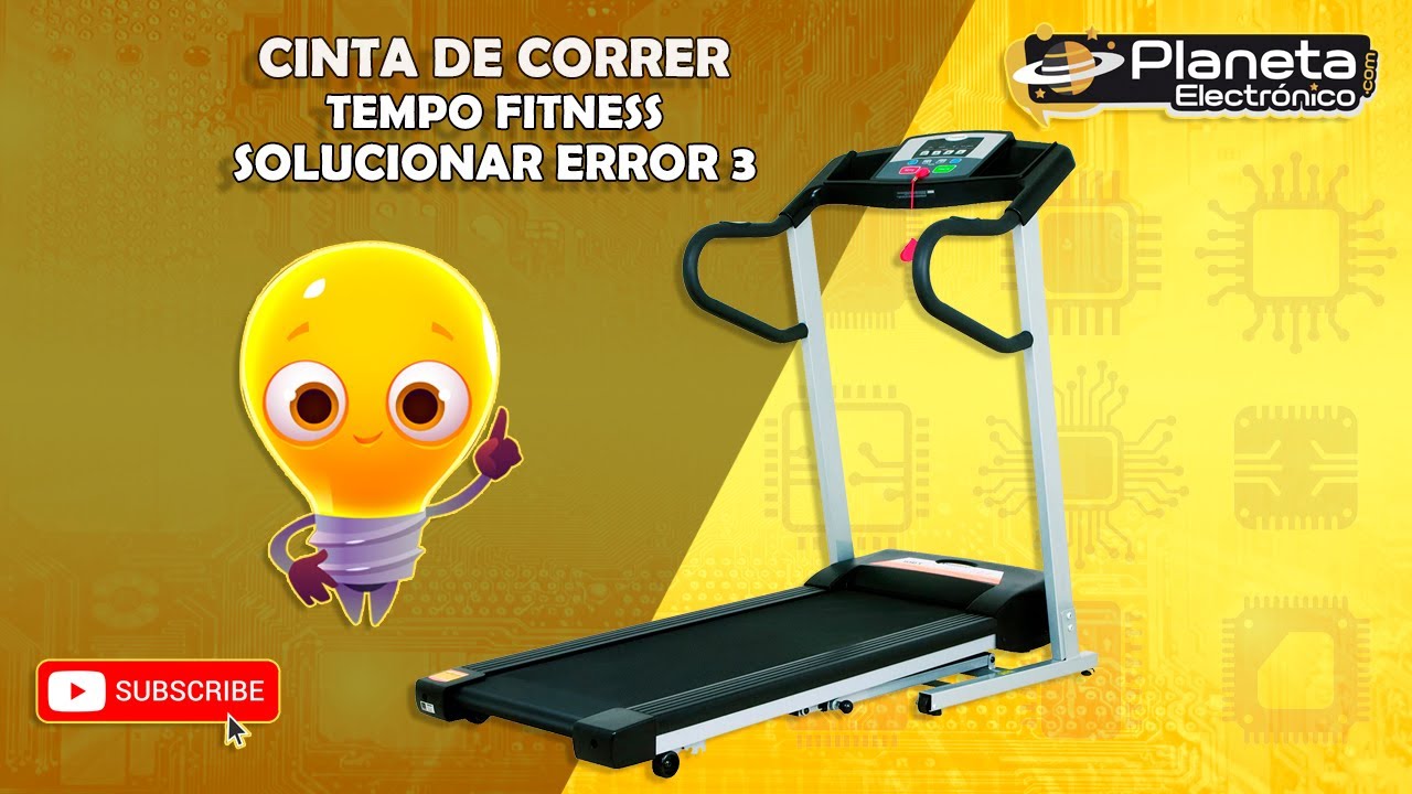 Cinta de correr plegable TEMPO FITNESS no gira el motor . cómo solucionar Error 3 en esta máquina