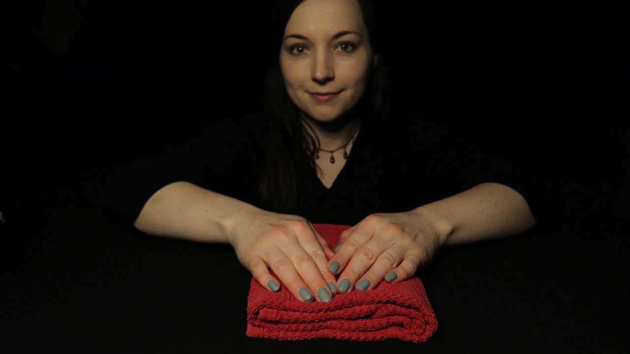 ASMR Towel Folding ⭐ Fabric Sounds ⭐ Lint Rolling ⭐ Soft Spoken