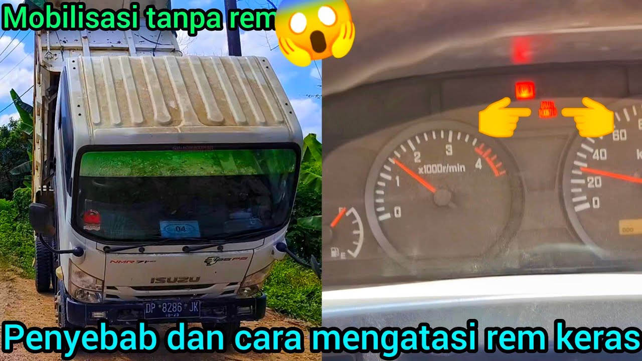 Penyebab rem mobil isuzu keras‼️#remkeras #isuzunmr71hd #servicebrake