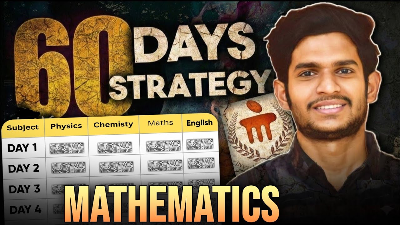 Manipal 2026 Maths 60 Day Strategy | Rank Under 100 | Complete Roadmap 