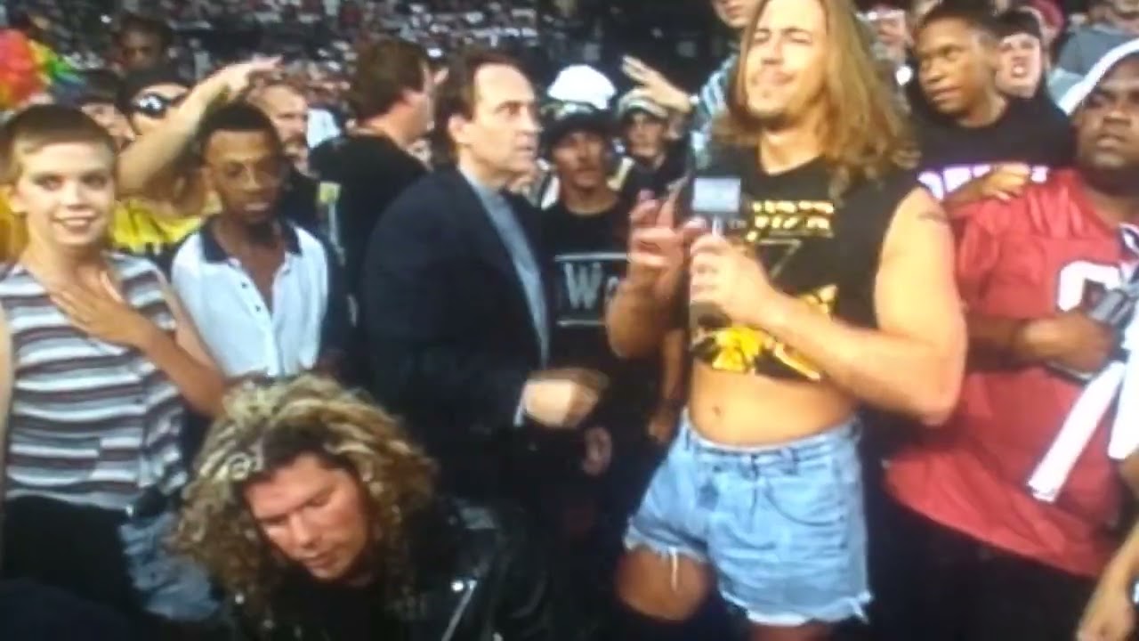 Iron Mike Tenay Tries to Interview Raven Again until Dancing Stevie Richards interjects & interviews
