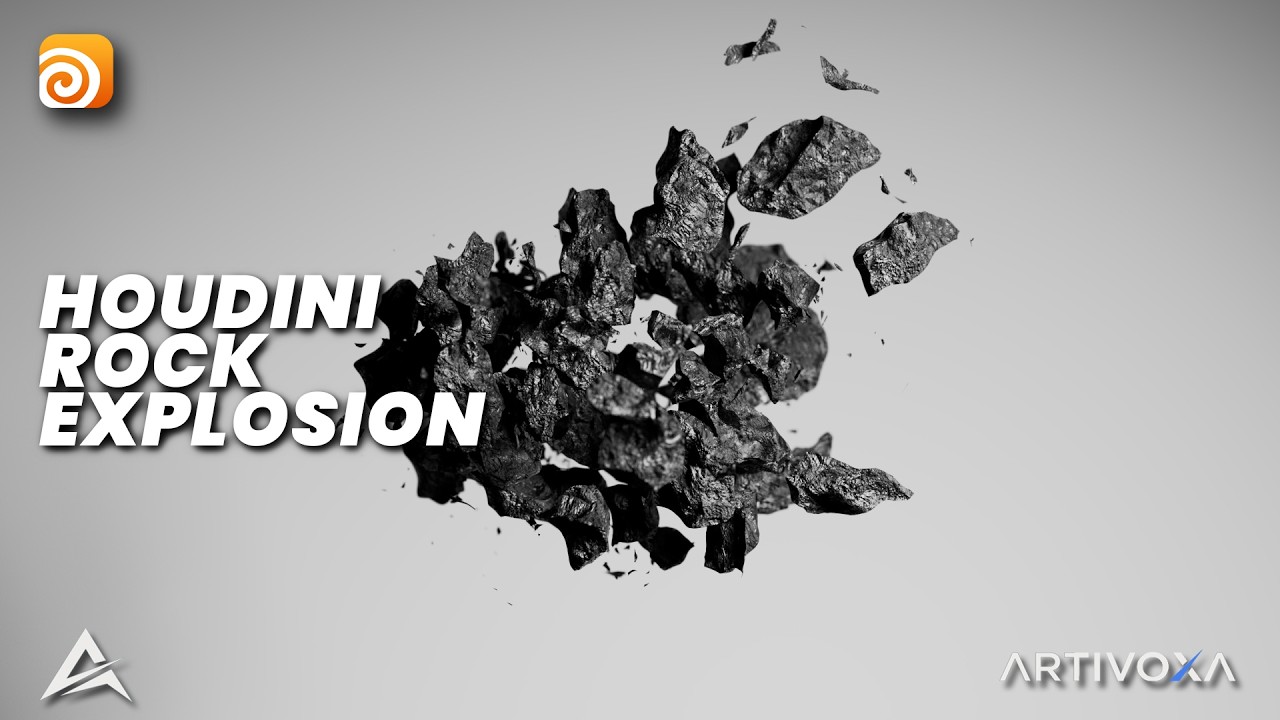 Houdini Tutorial | SIMPLE ROCK EXPLOSION