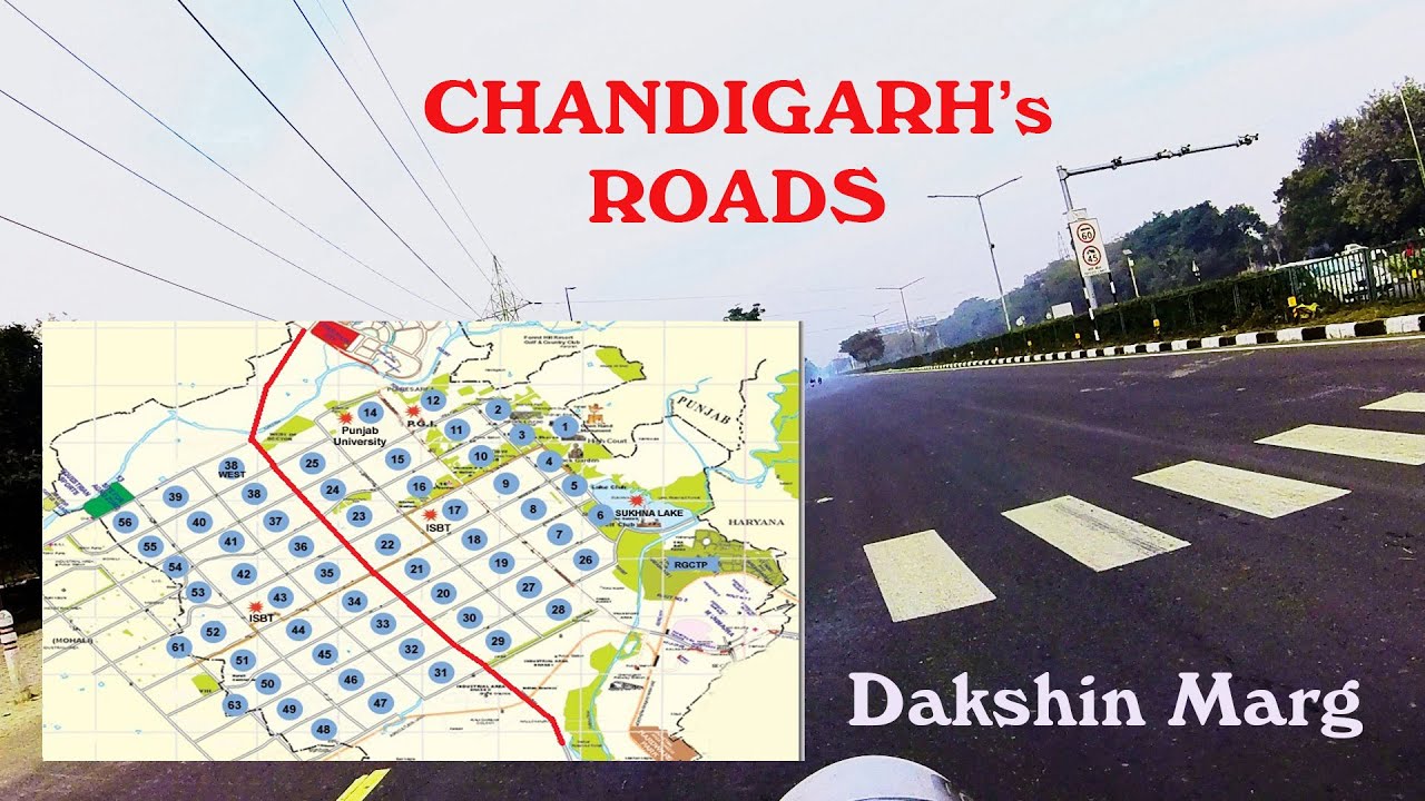 Dakshin Marg Chandigarh | Longest road of Chandigarh.