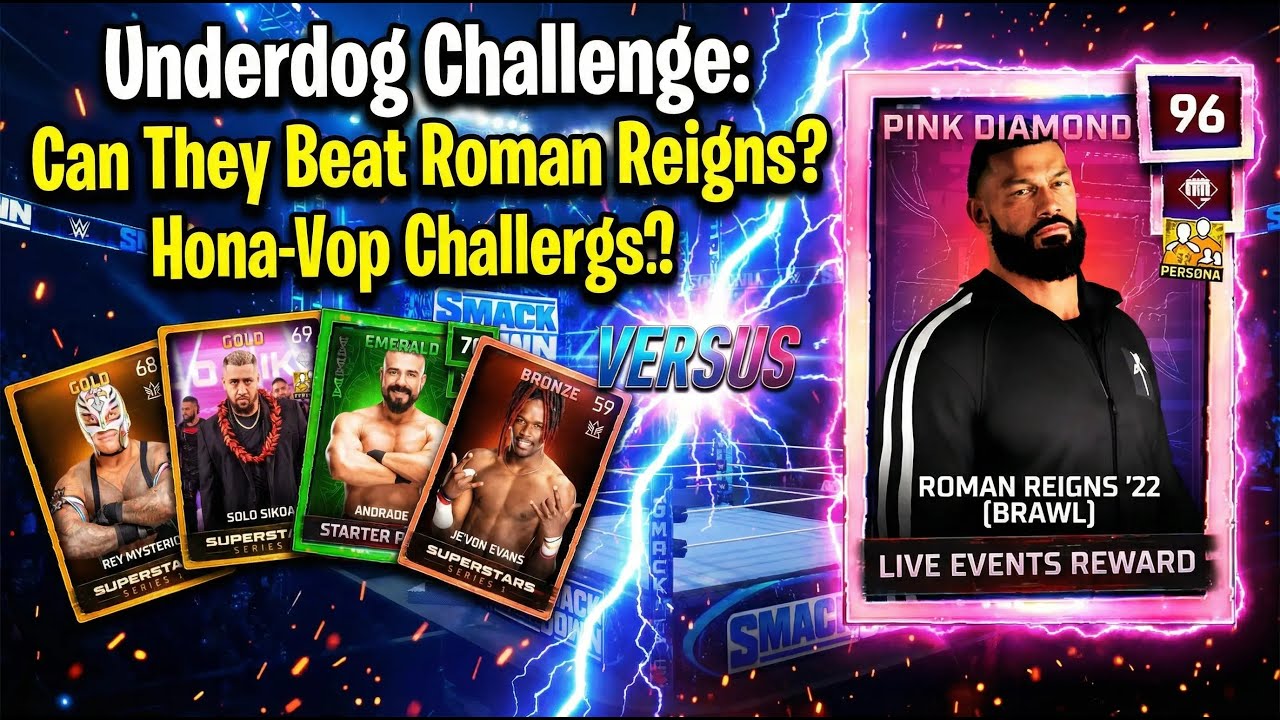 WWE Sunday Special 032 This Should Be Impossible… 70 OVR vs 90 OVR Roman Reigns 😳