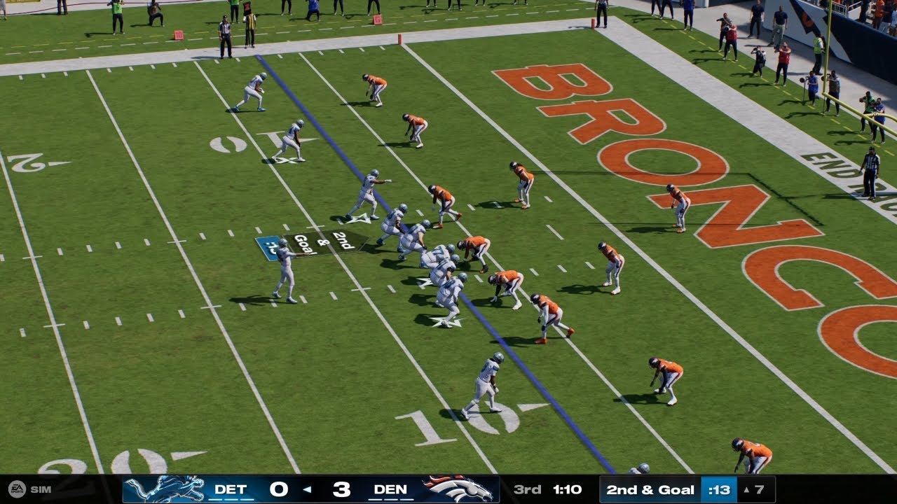 Madden NFL 25 Gameplay Denver Broncos vs Detroit Lions