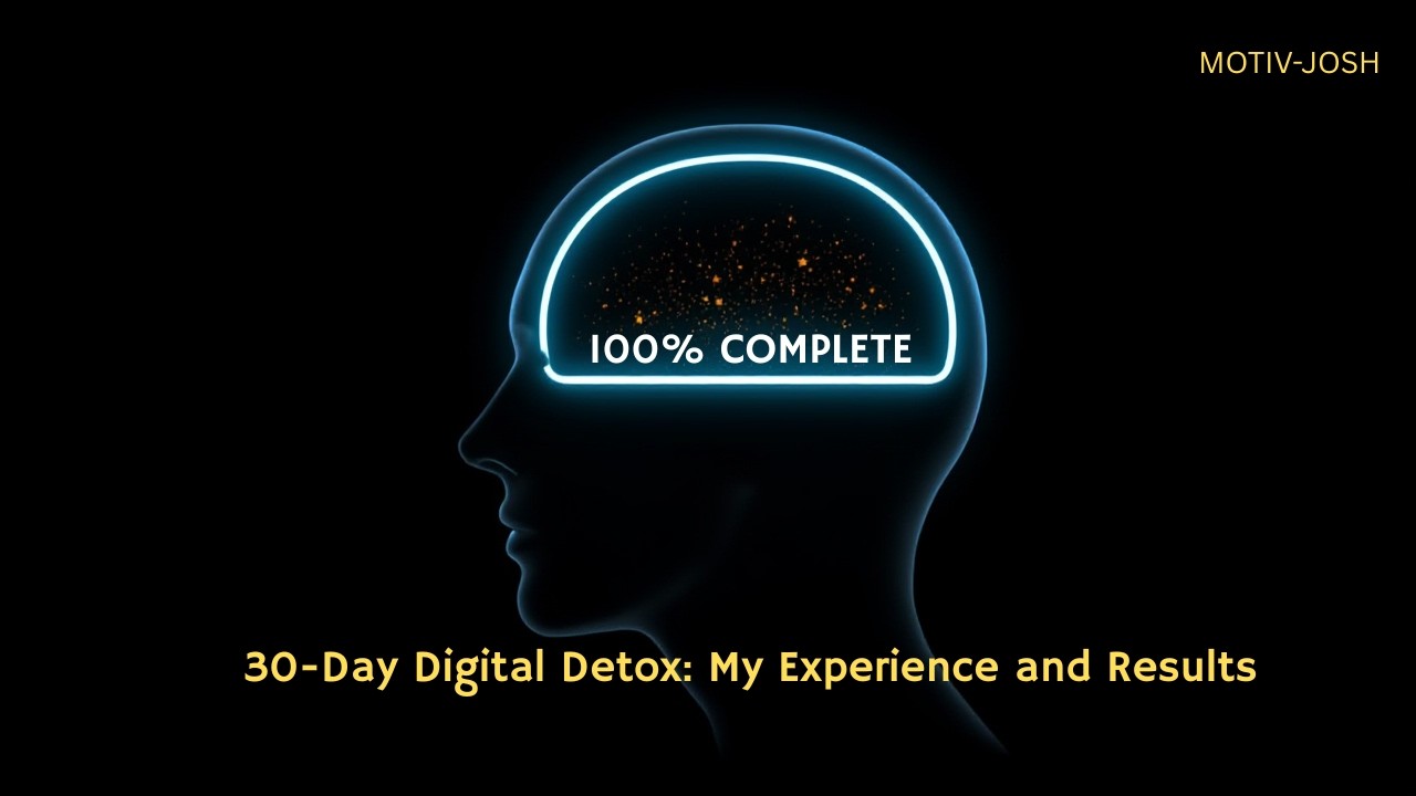 30-Day Digital Detox: My Experience and Results // #motivation #motiv-josh