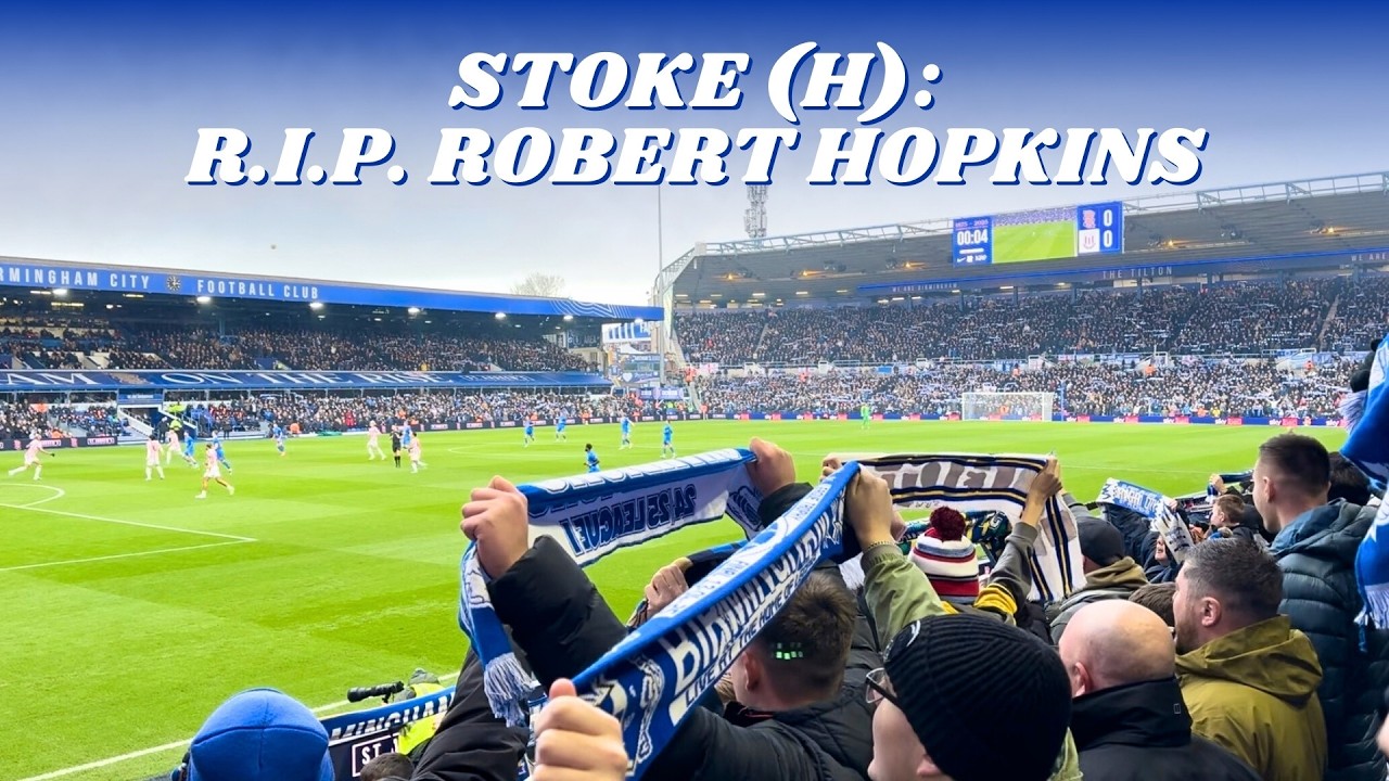BLUES & STOKE FANS PAY TRIBUTE TO HOPPY: Birmingham City legend remembered