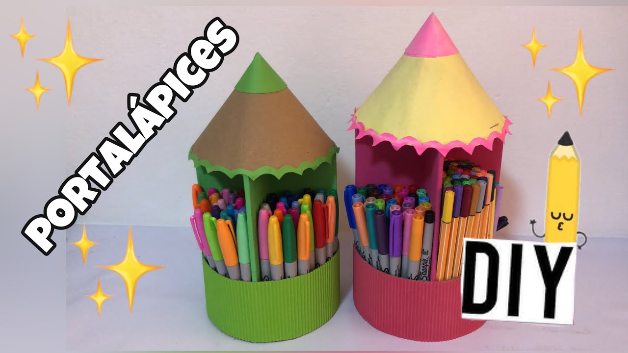 LÁPIZ GIGANTE ✏️ (PORTALÁPICES/LAPICERO) - DIY