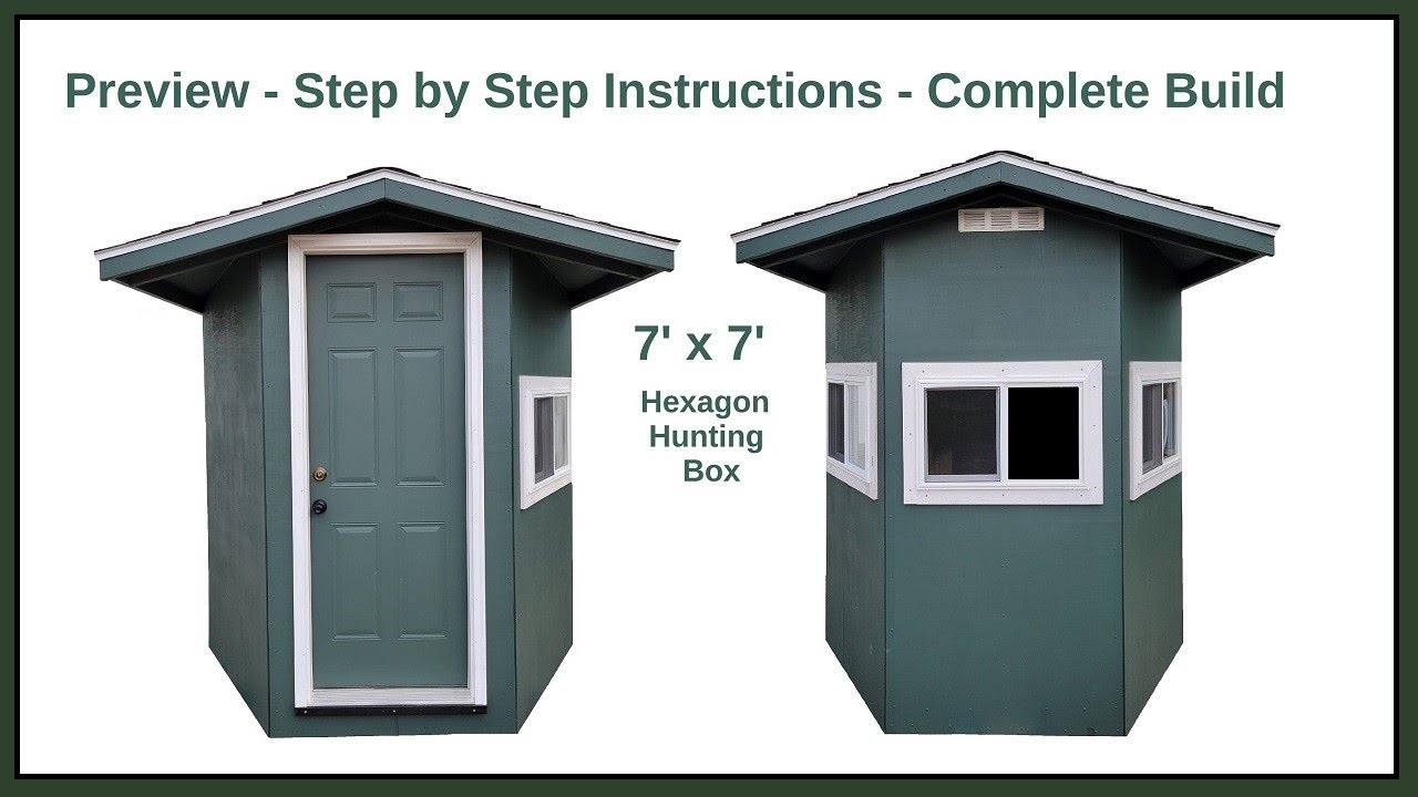 Hexagon Deer Blind Build - Full Instructional Video